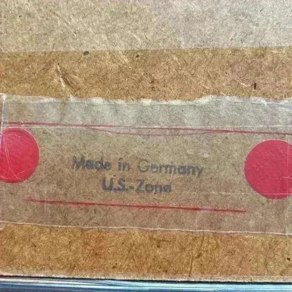 Vintage Rusch foil art serving tray  bakelite handles - Picture 8 of 16